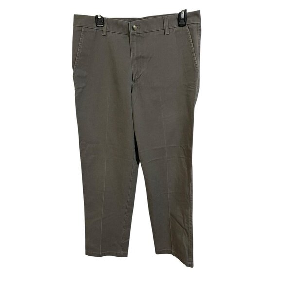 Van Heusen Men's 32x32 Olive Green Pants Mens Dress Pants Straight Leg Relaxed - Picture 1 of 4